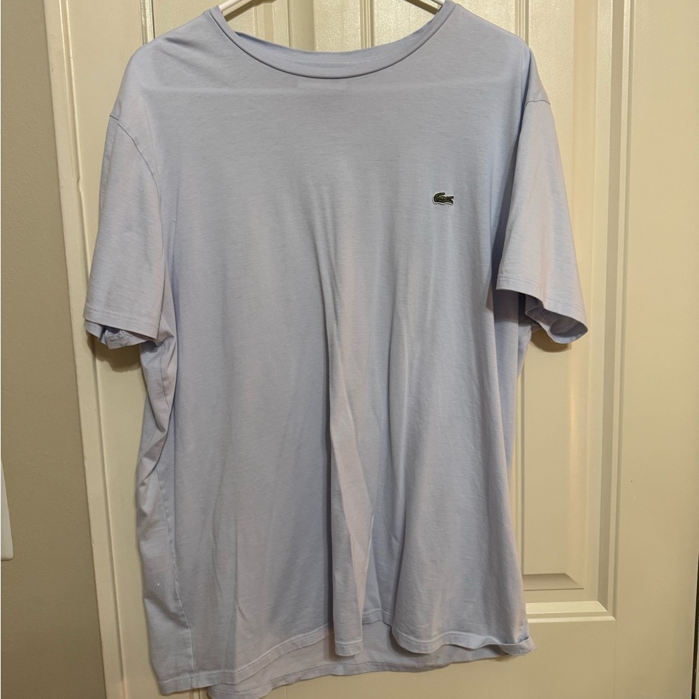 Lacoste Men's Soft Blue Short Sleeve Tee